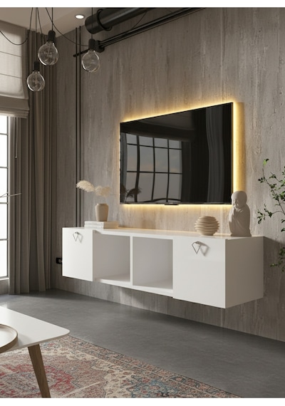 Resital Tv Ünitesi S1243-1 Beyaz Beyaz