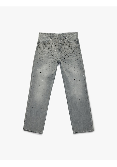 Koton Düz Paça Düğmeli Cepli Pamuklu Taşlı Jean Pantolon - Straight Fit Jean Antrasit 6wal40243md Antrasit Koton Düz Paça Düğmeli Cepli Pamuklu Taşlı Jean Pantolon - Straight Fit Jean Antrasit 6wal40243md Antrasit