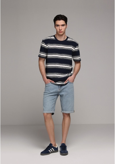 Colin's Colins Straight Fit Orta Bel Düz Erkek Light İndigo Denim Jean Şort Cl1081095 Q1.v1 Dn44995