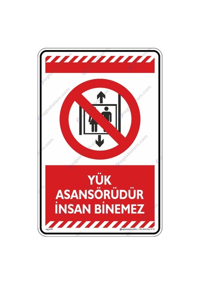 Yük Asansörüdür Insan Binemez