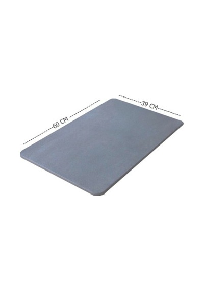 Buççin Online Mağaza Sihirli Süper Su Emici Kaymaz Tabanlı Kare Paspas Banyo Paspası Diatomit Paspas Polyester İnce 6 Mm Çok Renkli