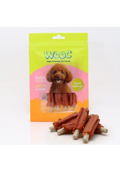Wooc Tavşan Kaburga Köpek Ödülü 75 Gr