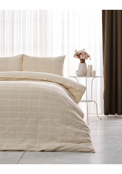 Multi Selection Nevresim Takımı + Pike Gloria Tek King Size - Bej