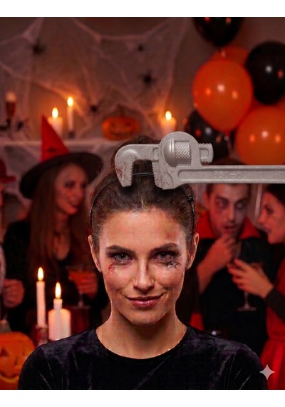 Halloween İngiliz Anahtarı Model Taç Cadılar Bayramı Parti Saç Aksesuarı Korku Temalı