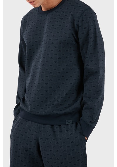 Emporio Armani Erkek Sweat Em000520 Af14992 Fb056 Mavi Mavi