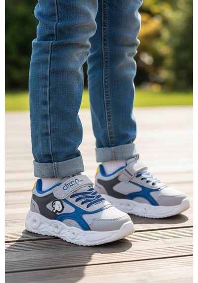 Tuğba Ortopedi 1115 Çocuk Okul Öncesi Işıklı Sneaker Gri