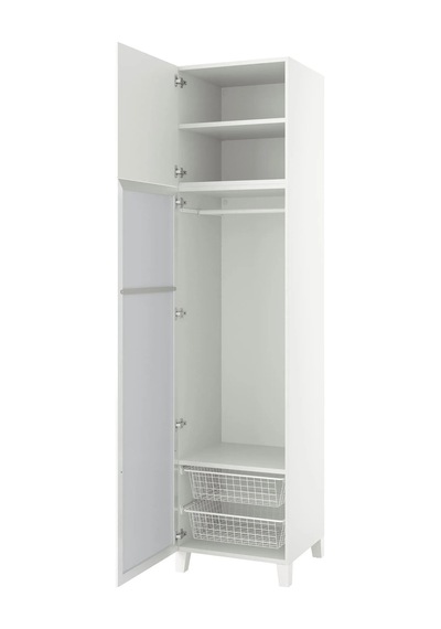 Ikea Beyaz Şık Kapaklı Gardırop 60x57x251 Cm