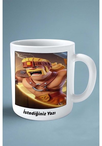 Clash Of Clans Mobil Oyun Baskılı Kupa Bardak Çift Taraflı Baskı Kişiye Özel Model 17 Çok Renkli