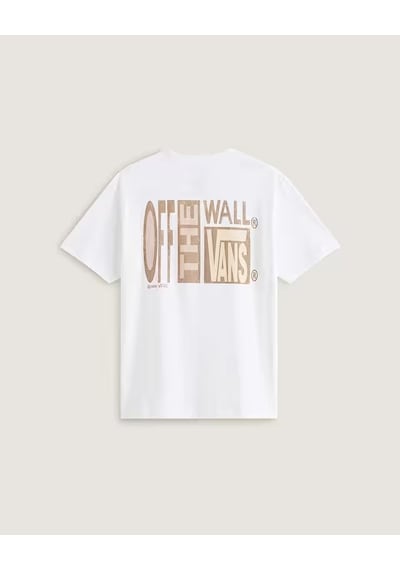Vans Stretch Stack Crackle Ss Tee Erkek Beyaz T-shirt - Vn000swe