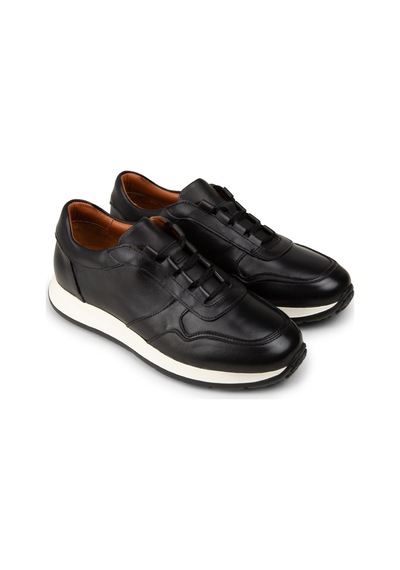 Deery Erkek Hakiki Deri Siyah Sneaker Ayakkabı - E8210msyhe01 Siyah