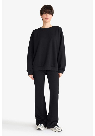Defacto Regular Fit Sweatshirt F8493ax25aubk81 Siyah-bk81