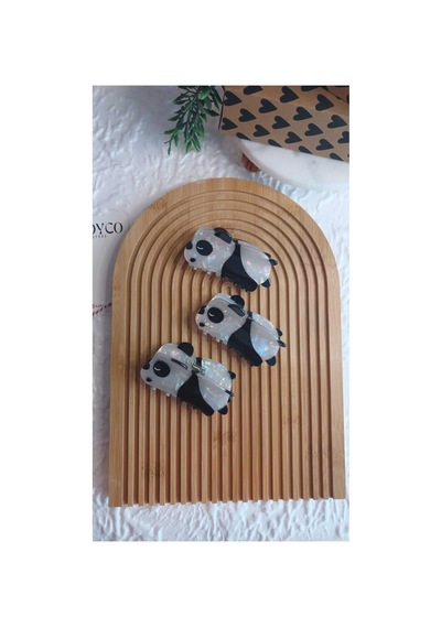 Panda Model Kemik Mandal Toka 1 Adet Krem