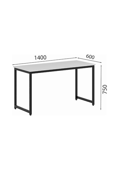 Çalışma Masası Bilgisayar Masası Ofis Masası 60 X 140 Cm - Beyaz