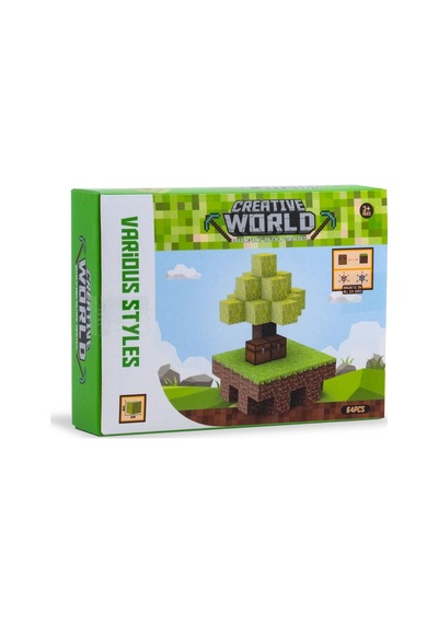 Creative World Manyetik Blok Seti -64 Parça Eğitici Oyuncak Jm802