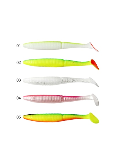 Mutant 3536 Nikko Soft 115cm Levrek Silikonu 5li Paket Suni Yem