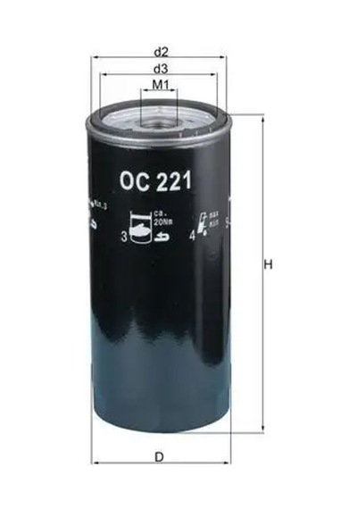 Mahle Oc221 Yag Filtresi