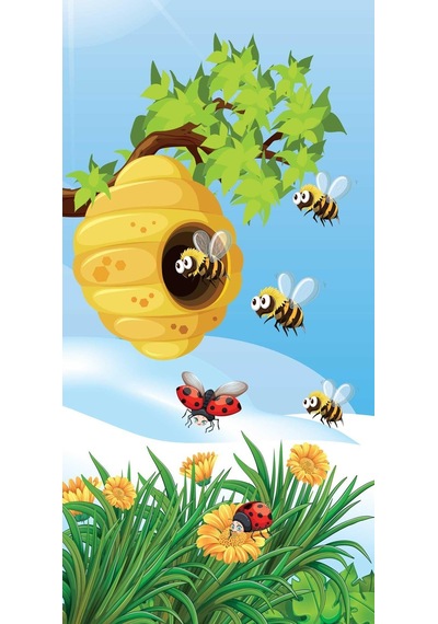 Kapı Giydirme Kapı Sticker Folyosu Arı Kovan