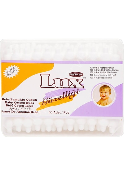 Lüx Kulak Çubuğu Bebeklere Özel 60 Adet