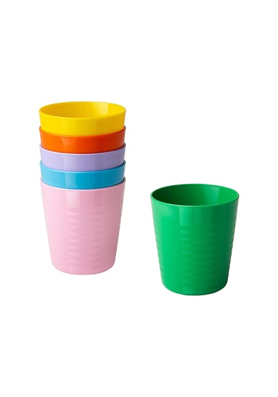 Ikea Kalas 6'lı Meşrubat Bardağı 230 Ml Sarı Turuncu Leylak Mavi Pembe Çok Renkli