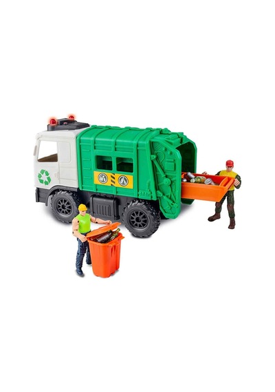 Sesli Ve Işıklı City Mission Şehir Araçları Oyun Seti 24 Cm Ambulans Ve Geri Dönüşüm Araçlı Figürl Çok Renkli