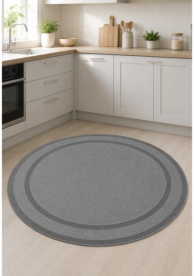 Modern Sisal 8001 Antrasit Daire Leke Tutmayan Kaymaz Taban Salon Mutfak Koridor Balkon Halısı