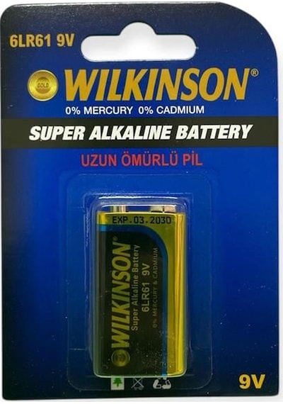 Wilkinson 9 Volt Alkalin Pil 6lr61