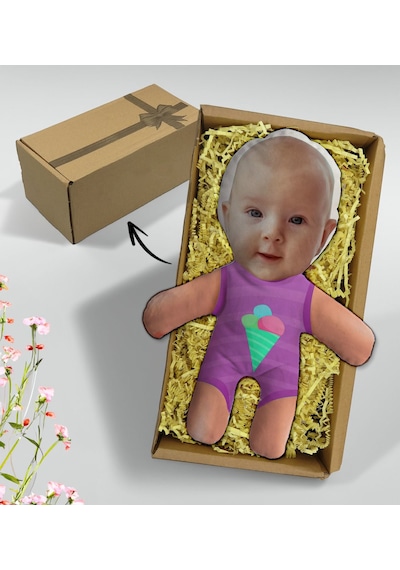 Bk Gift Hediye Kutusunda Kişiye Özel Eğlenceli Surat Bebek Yastık-11, Arkadaşa Hediye, Sevgiliye Hediye, Doğum Günü Hediyesi Kobitmeyencom33165 Bk Gif