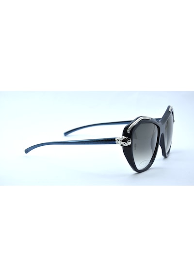 Cartier Panthere De Cartier Cat Eye Mavi Gri Degrade Kedi Gözü Güneş Gözlüğü T8201075 Gümüş - Mavi