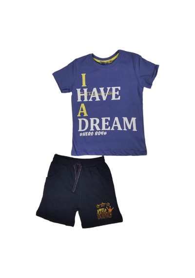 Erkek Çocuk Alt Üst Takım Mavi I Have Dream Yazılı Mavi