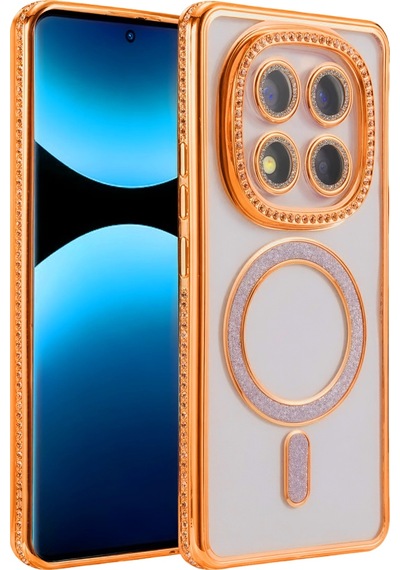 Xiaomi Redmi Note 15 Pro 4g Joke Simli Magneticsafe Kılıf - Turuncu 0.2M-Çok Renkli