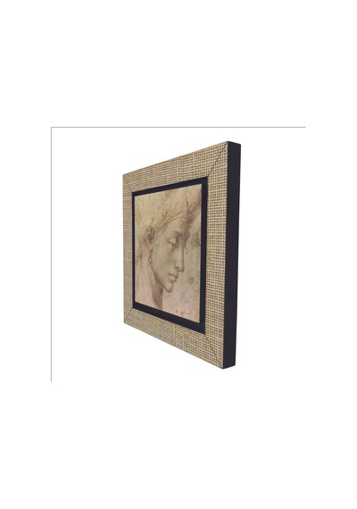Baş Etüdü Leonardo Da Vinci Baskılı Mdf Magnet 7x7 54