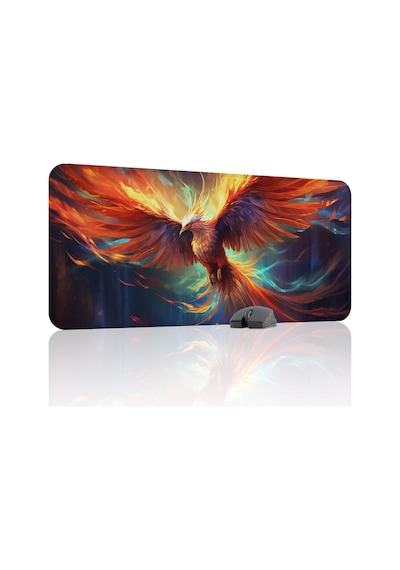 Anka Kuşu Kaymaz Dikişli Kauçuk Oyuncu Mousepad V3 - 90x40 Xxl Gaming Mouse Pad Fare Altlığı