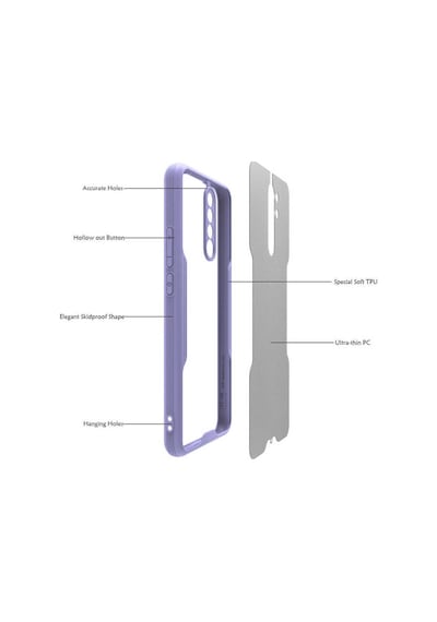 Redmi Note 8 Pro Kılıf Parfe Kenarları Pastel Renk Silikon Kılıf Mor
