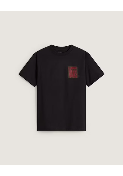 Stretch Stack Crackle Ss Tee Erkek Siyah T-shirt - Vn000swe Siyah