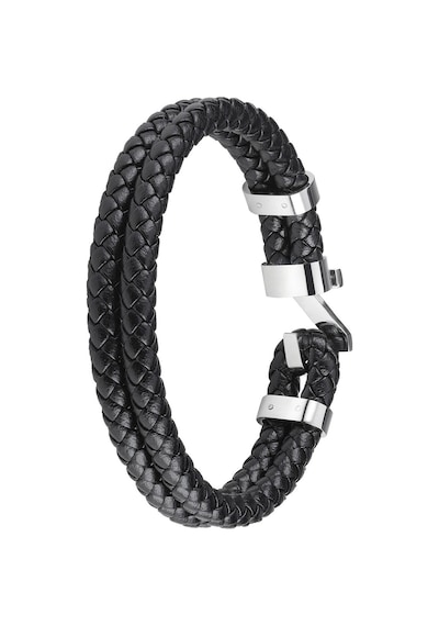 Zippo Two Layer Leather Claps Bracelet 20cm