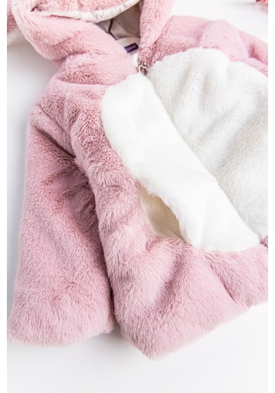 Baby&Kids Tavşan Kulaklı Welsoft Peluş Kız Çocuk Mont (538582909)