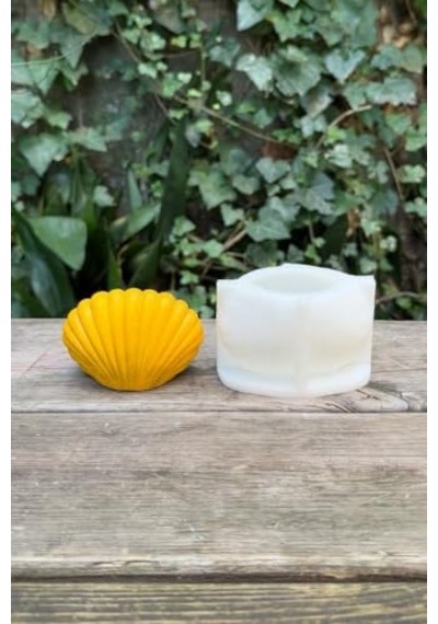 Büyük Deniz Kabuğu 3d Mum Kalıbı Silikon