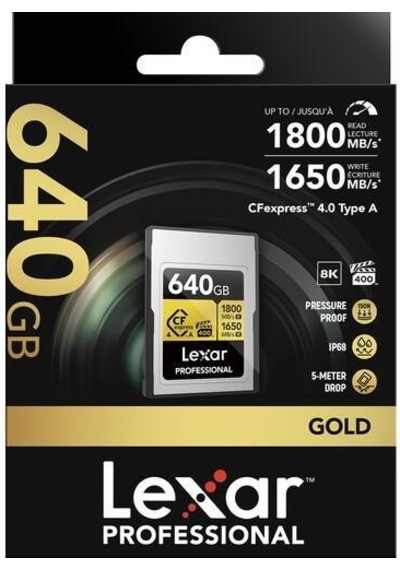 Lexar 640gb Professıonal Gold Lcagold640g- Rneng Cfexpress 4.0 Type-a Kart