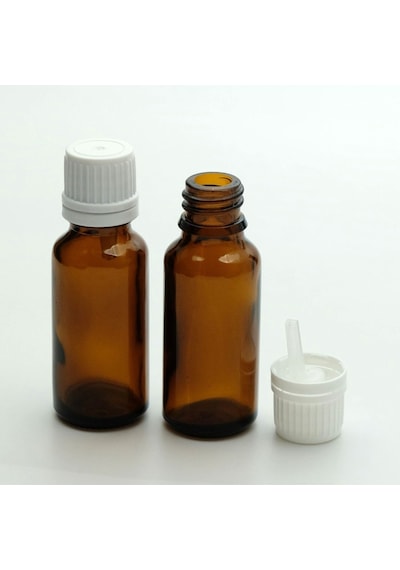 Damlalıklı İçten 50 Ml 5 Adet Amber Şişe