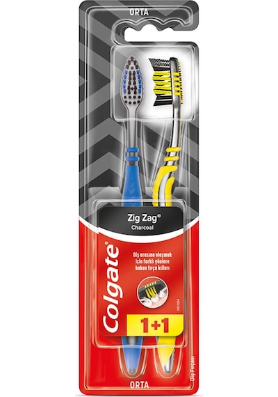 Colgate Diş Fırçası Zigzag 1+1 Chracoal