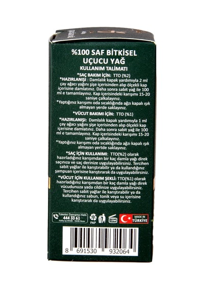 Çay Ağacı Yağı 10ml%100 Saf Yağ Arlab Pure Tea Tree Oil 10ml Diğer