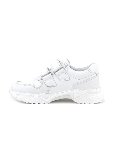 Rakerplus Hakiki Deri Beyaz Yüksek Tabanlı Kız Çocuk Sneakers Ayakkabı Beyaz
