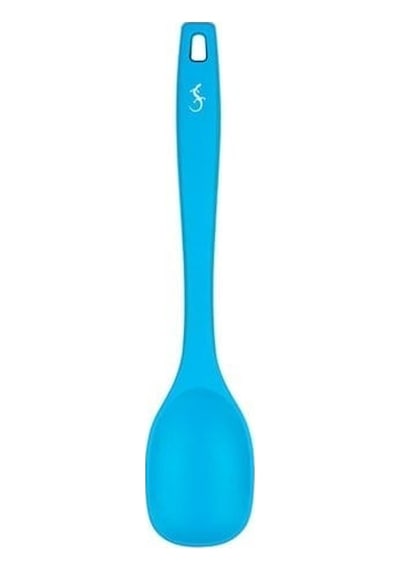 Lurch - Platin Silikon Yemek Kaşığı 28 Cm Mavi - Yanmaz, Yapışmaz, Bükülmez, Çizmez, Tat Ve Koku Bırakmaz - 240101