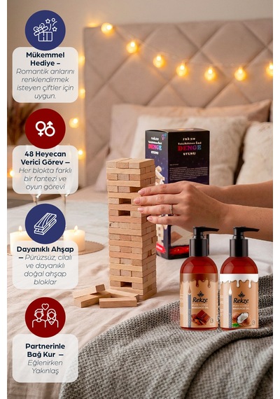 Erotik Denge Oyunu 120 Ml X2 Aromaterapi Çikolata & Hindistancevizi Masaj Yağı Seti - 738795676