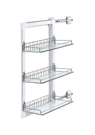 Sese Dolap İçi Ayakkabılık 3 Katlı Modül 40cm Krom 1000-14-09-01 Çok Renkli