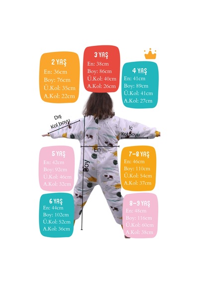 Babyhola 2.5 Tog Yorgan Gerektirmeyen Kalın Elyaf Dolgulu Çocuk Uyku Tulumu Pamuk Astarlı Unisex 6020 Hardal