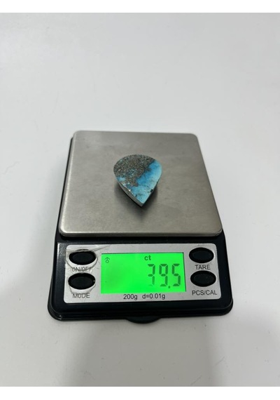 Doğal İran Nişabur Firuze Turkuaz Taşı 39,5 Karat - 7,85 Gram T163