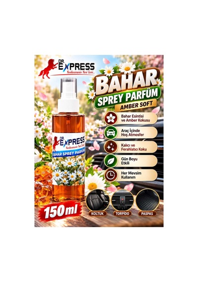 Oto Parfüm 150ml Araç Koku Sprey 150ml Bahar Esintisi