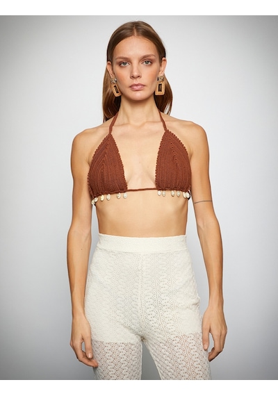 Koton Üçgen Bikini Üstü Triko Deniz Kabuğu Detaylı Kahverengi 2sak10253bm 2SAK10253BM918 Kahverengi Koton Üçgen Bikini Üstü Triko Deniz Kabuğu Detaylı Kahverengi 2sak10253bm 2SAK10253BM918 Kahverengi