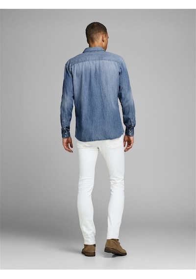 Jack & Jones Jack&jones Jjesheridan L/s Noos Erkek Gömlek-12138115-medium Blue Denim Mavi